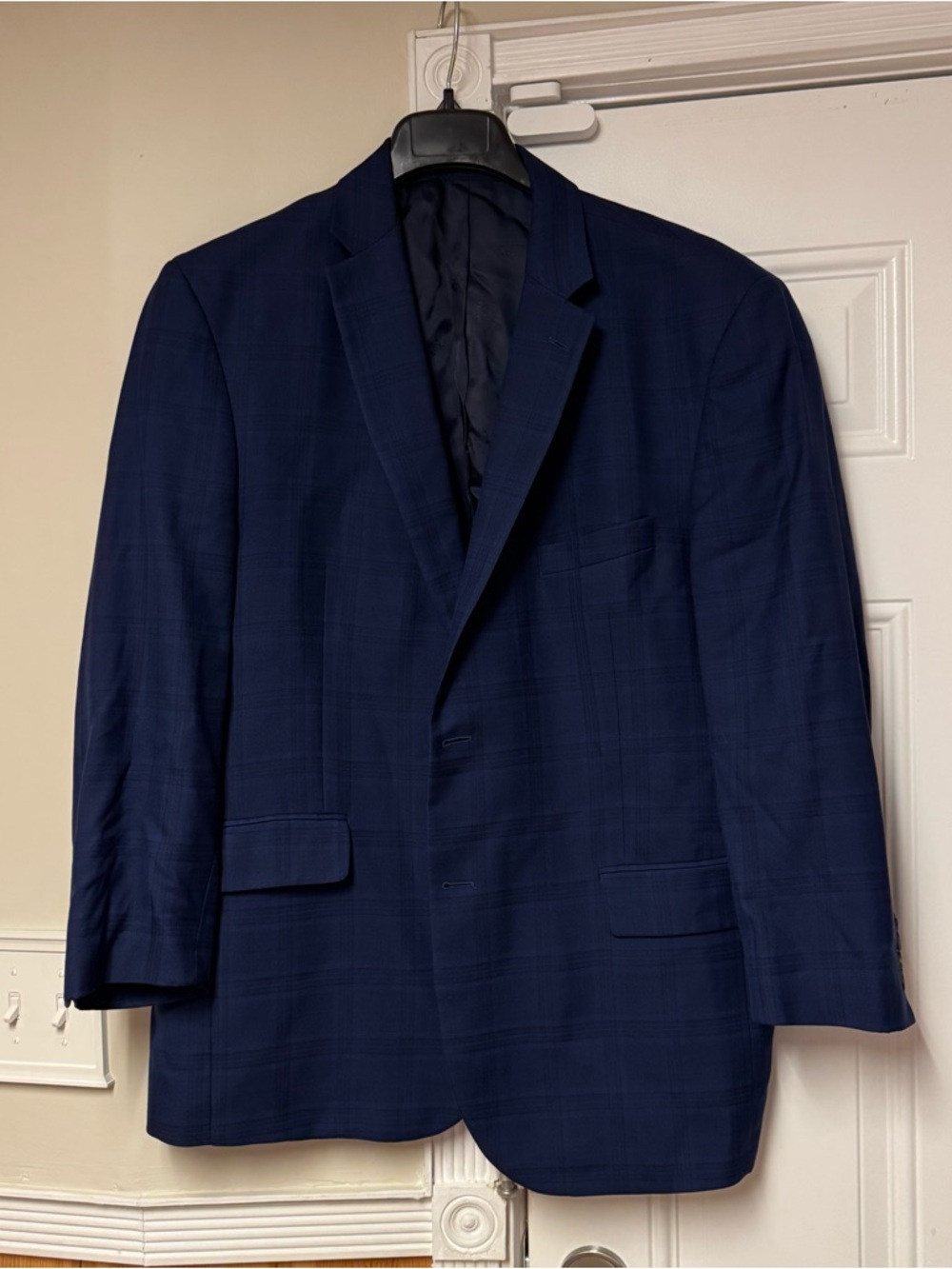 Jos. A. Bank Reserve Deep Navy Plaid Sport Coat